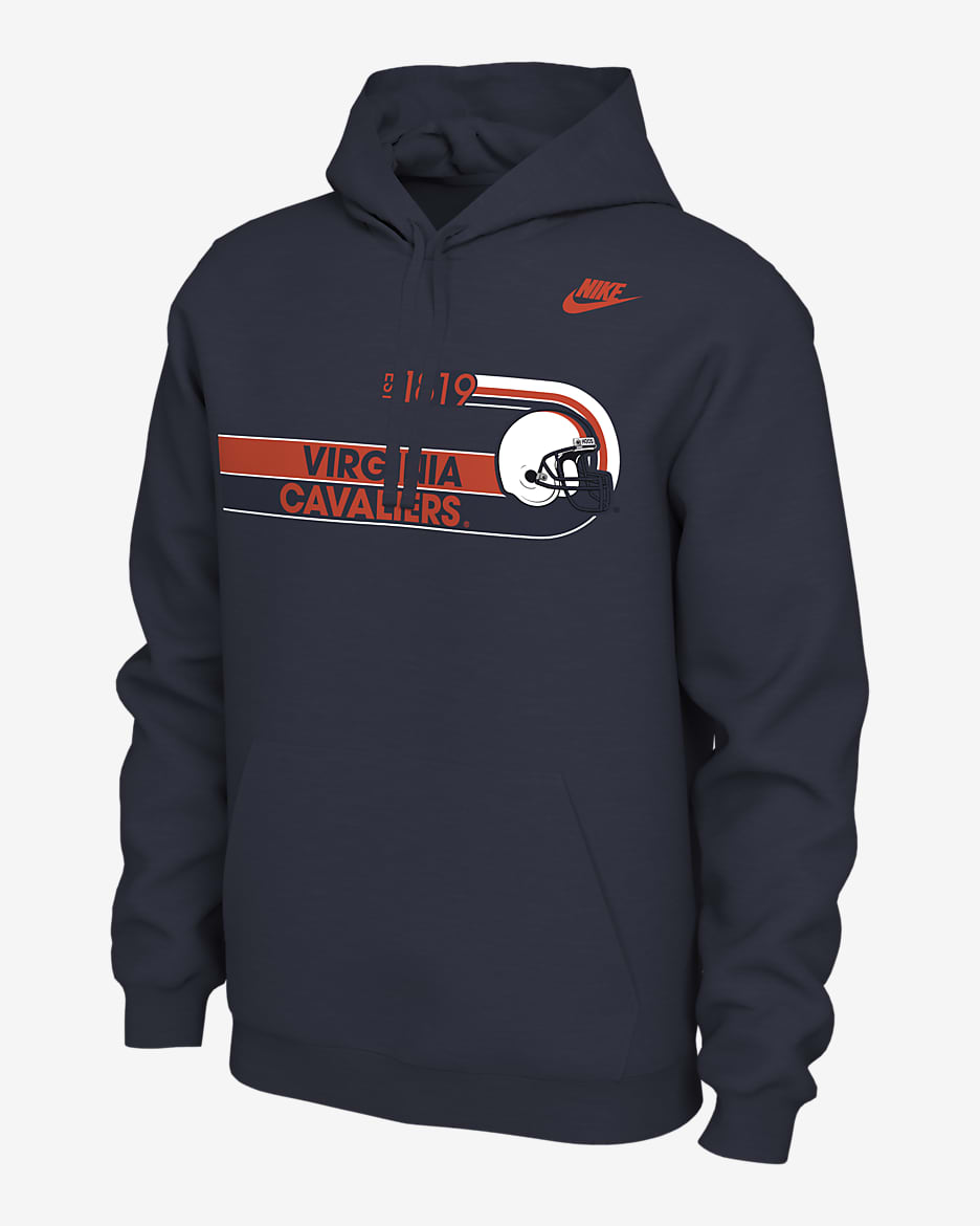 Virginia Men's Nike College Hoodie - College Navy