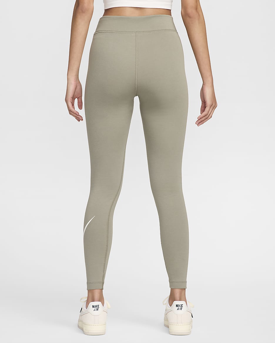 Nike Sportswear Classics legging met hoge taille en graphic voor dames - Light Army/Sail