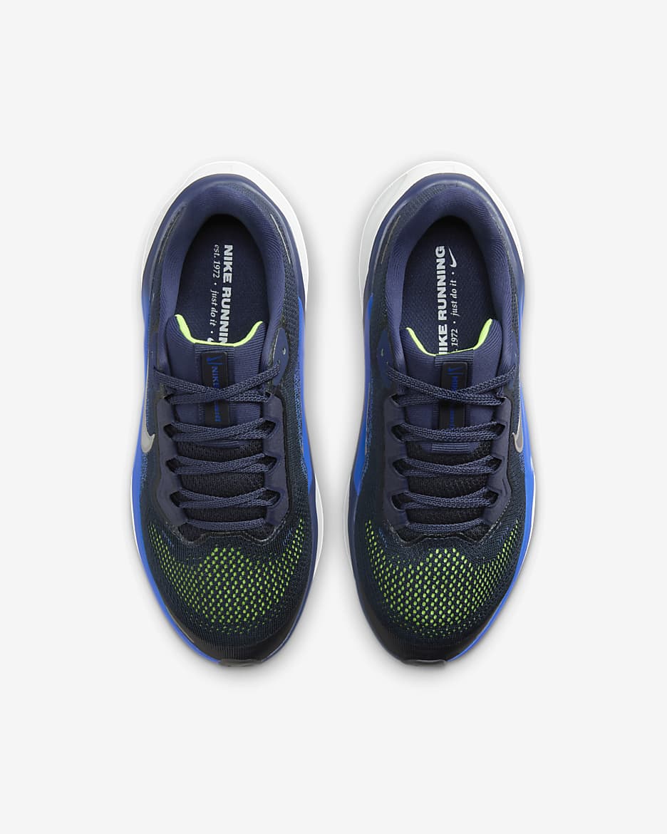 Nike Pegasus 41 hardloopschoenen voor kids (straat) - Midnight Navy/Zwart/Volt/Reflect Silver