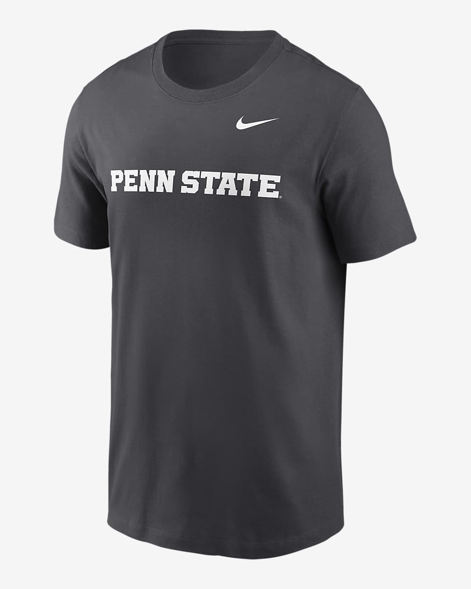 Penn State Nittany Lions Primetime Wordmark Men's Nike College T-Shirt - Anthracite