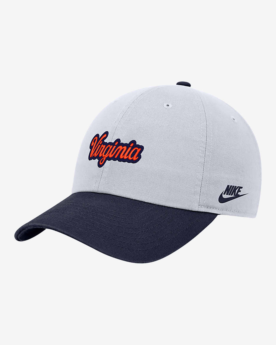 Virginia Nike College Campus Cap - White