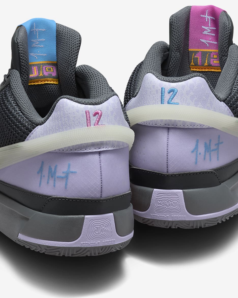 JA 1 EP Basketball Shoes - Iron Grey/Lilac Bloom/Light Photo Blue/Multi-Colour