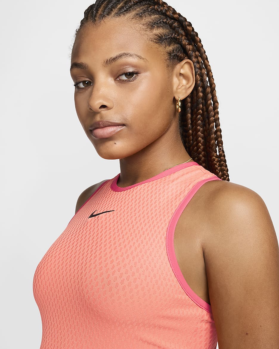 NikeCourt Slam Women's Tank Top - Light Wild Mango/Aster Pink/Aster Pink/Black