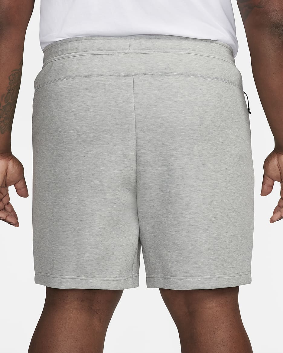 Nike Sportswear Tech Fleece Herenshorts - Dark Grey Heather/Zwart