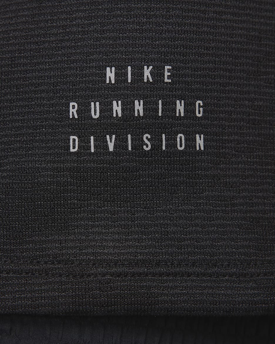 Nike Running Division Dri-FIT ADV Kurzarm-Laufoberteil für Herren - Schwarz