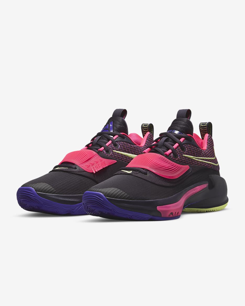 Freak 3 Basketball Shoes - Cave Purple/Pink Blast/Fierce Purple/Light Lemon Twist