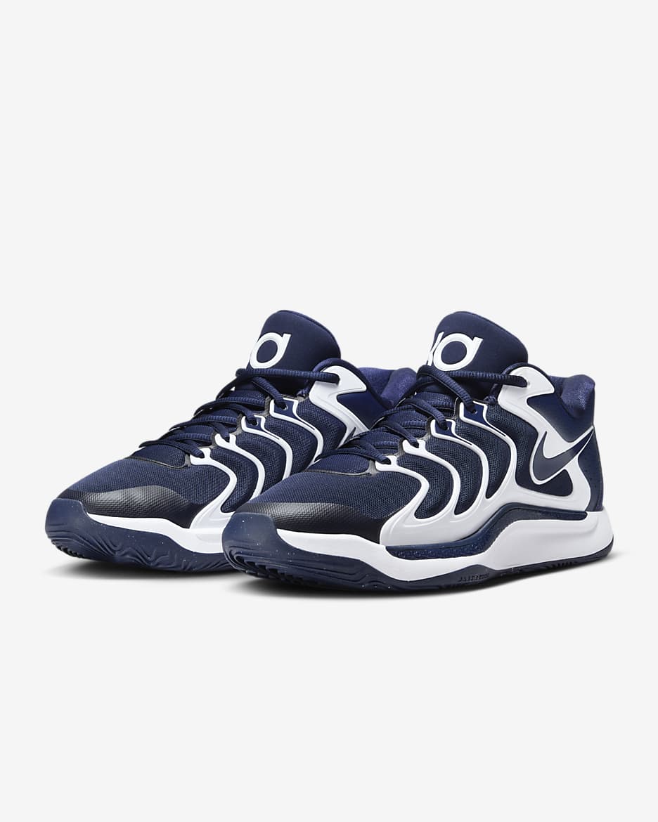 KD17 (Team Bank) Basketball Shoes - College Navy/White/Black/College Navy