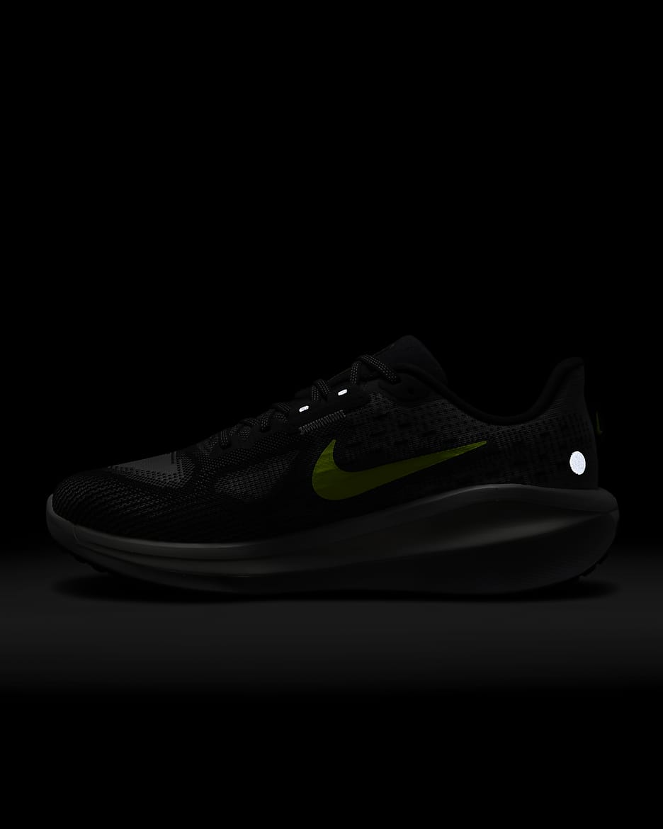 Nike Vomero 17 Men's Road Running Shoes - Black/Light Smoke Grey/White/Volt