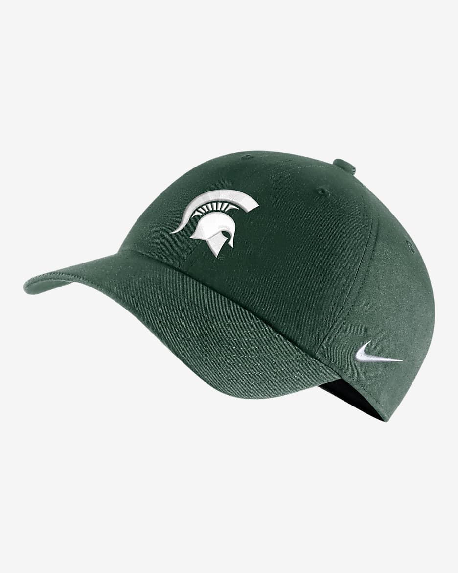 Michigan State Heritage86 Nike College Logo Cap - Noble Green