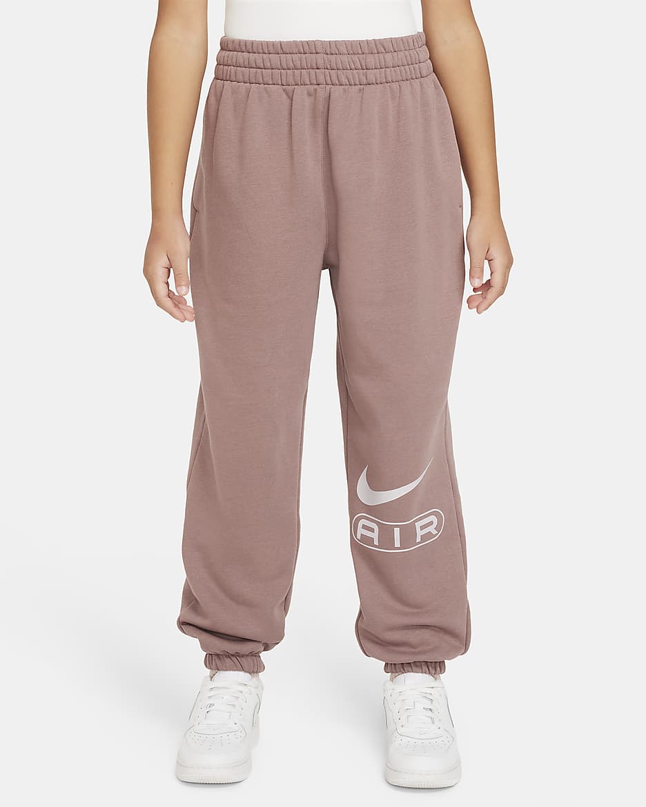 Nike Air Older Kids' (Girls') French Terry Trousers - Smokey Mauve/Platinum Violet