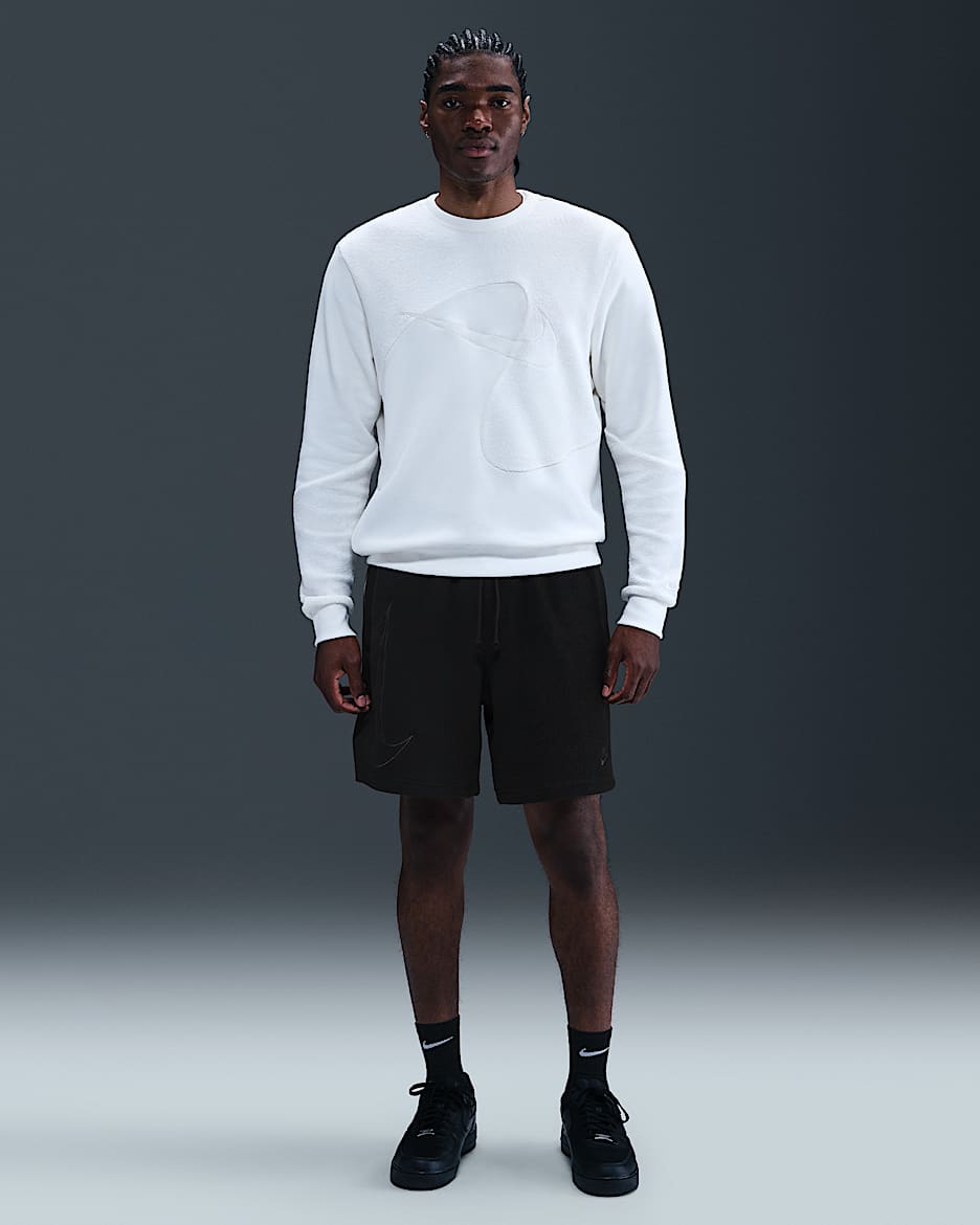 Giannis Standard Issue Men's 20.5cm (approx. Fleece Basketball Shorts - Black/Black/Anthracite