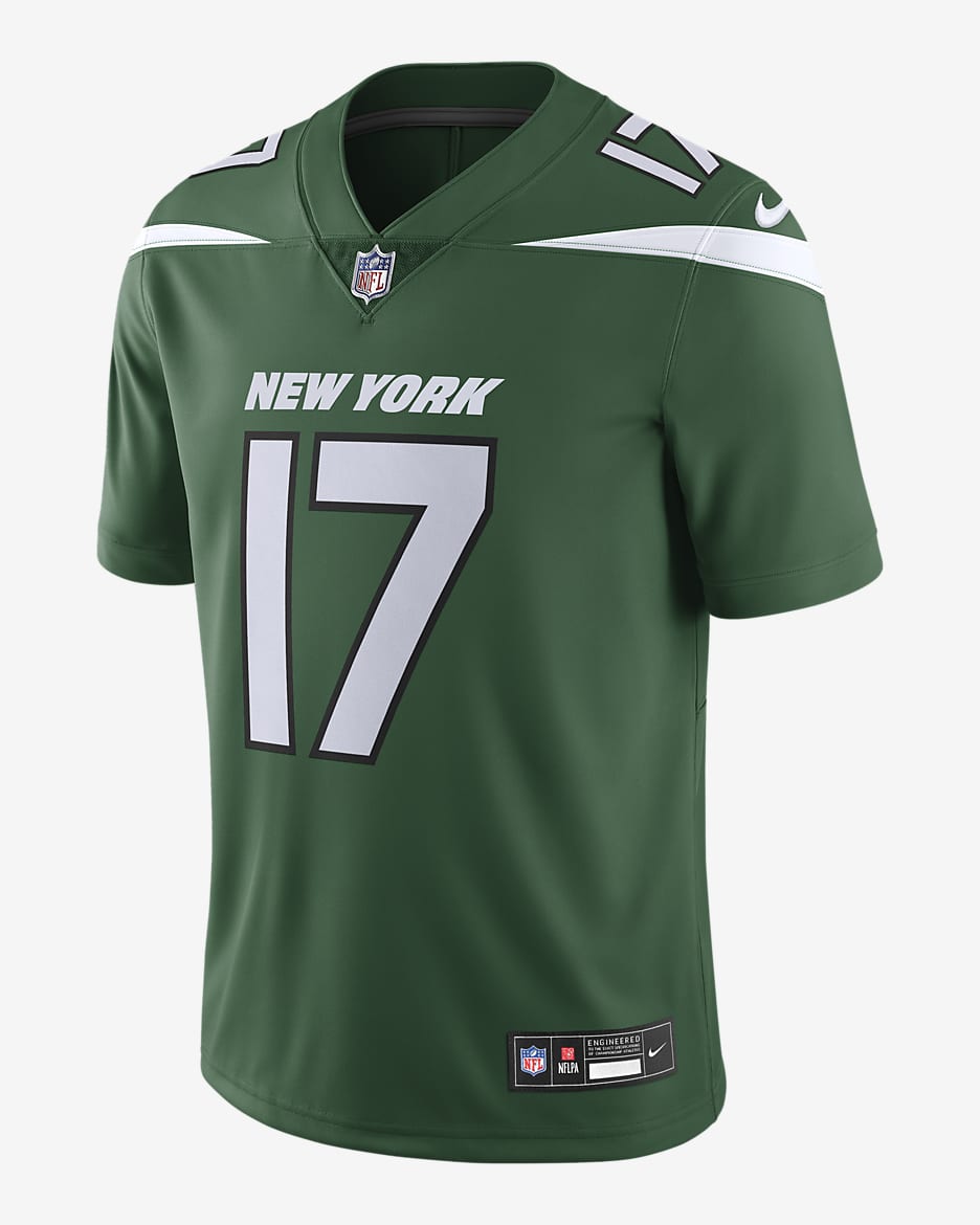 Jersey Nike Dri-FIT de la NFL Limited para hombre Garrett Wilson New York Jets - Verde