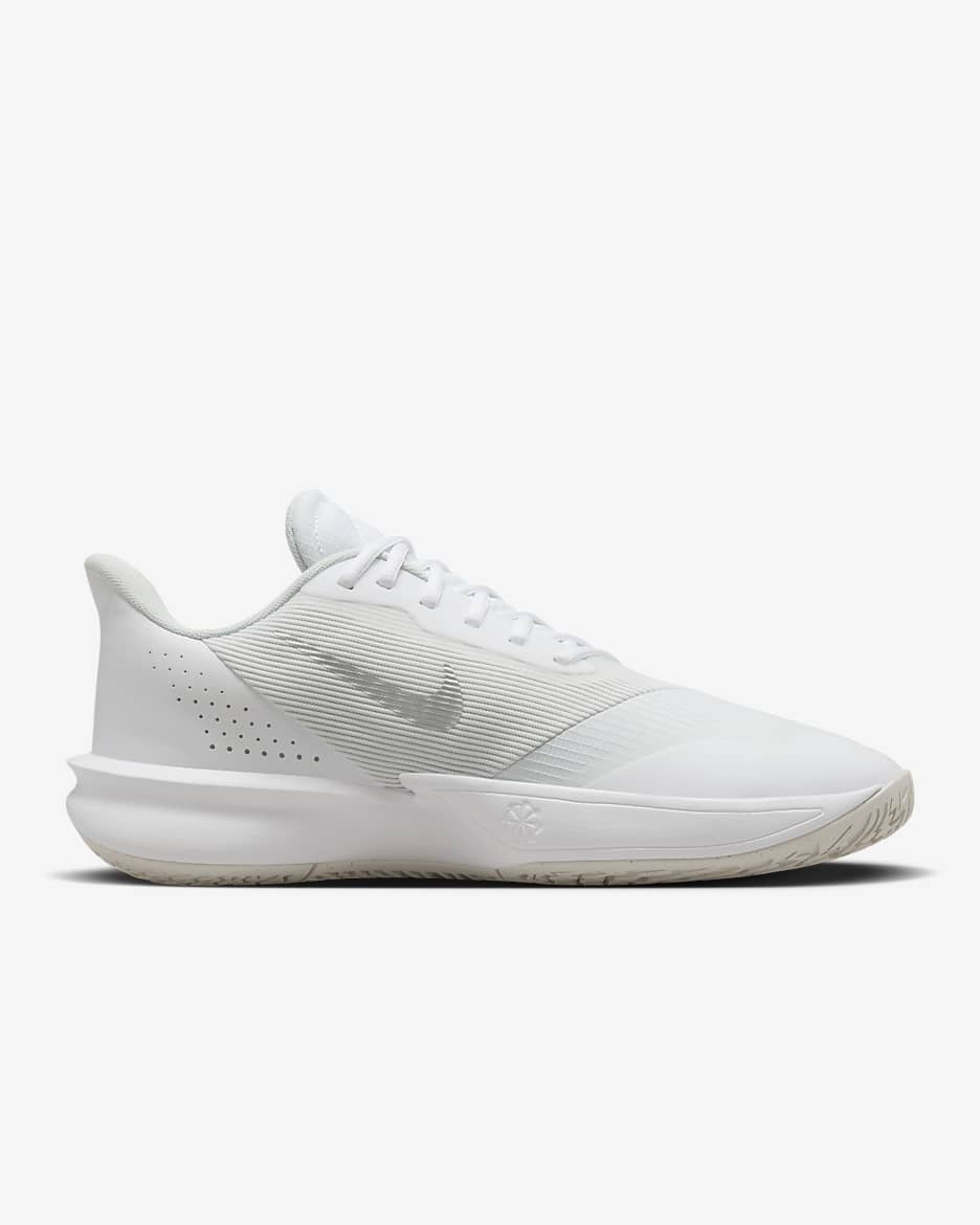 Scarpa da basket Nike Precision 7 – Uomo - Bianco/Photon Dust/Light Smoke Grey