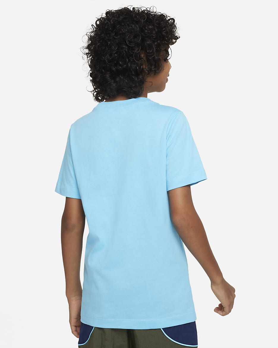 Nike Sportswear Older Kids' T-Shirt - Baltic Blue/White