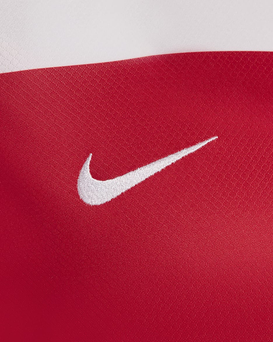 Kroatien 2024/25 Stadium Home Nike Replica Fußballtrikot mit Dri-FIT-Technologie für Damen - Weiß/University Red/Weiß