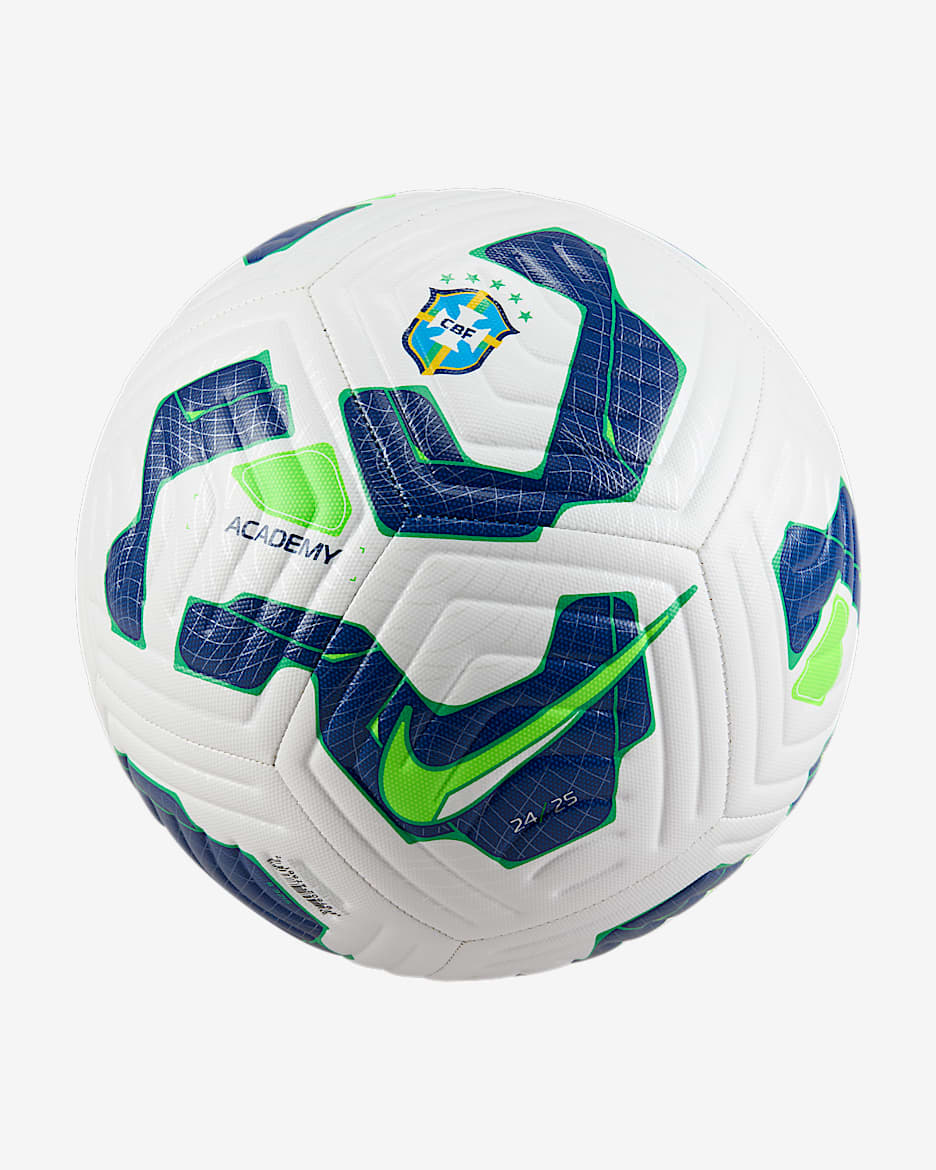 Brasil Academy Nike Soccer Ball - White/Blue/Electric Green
