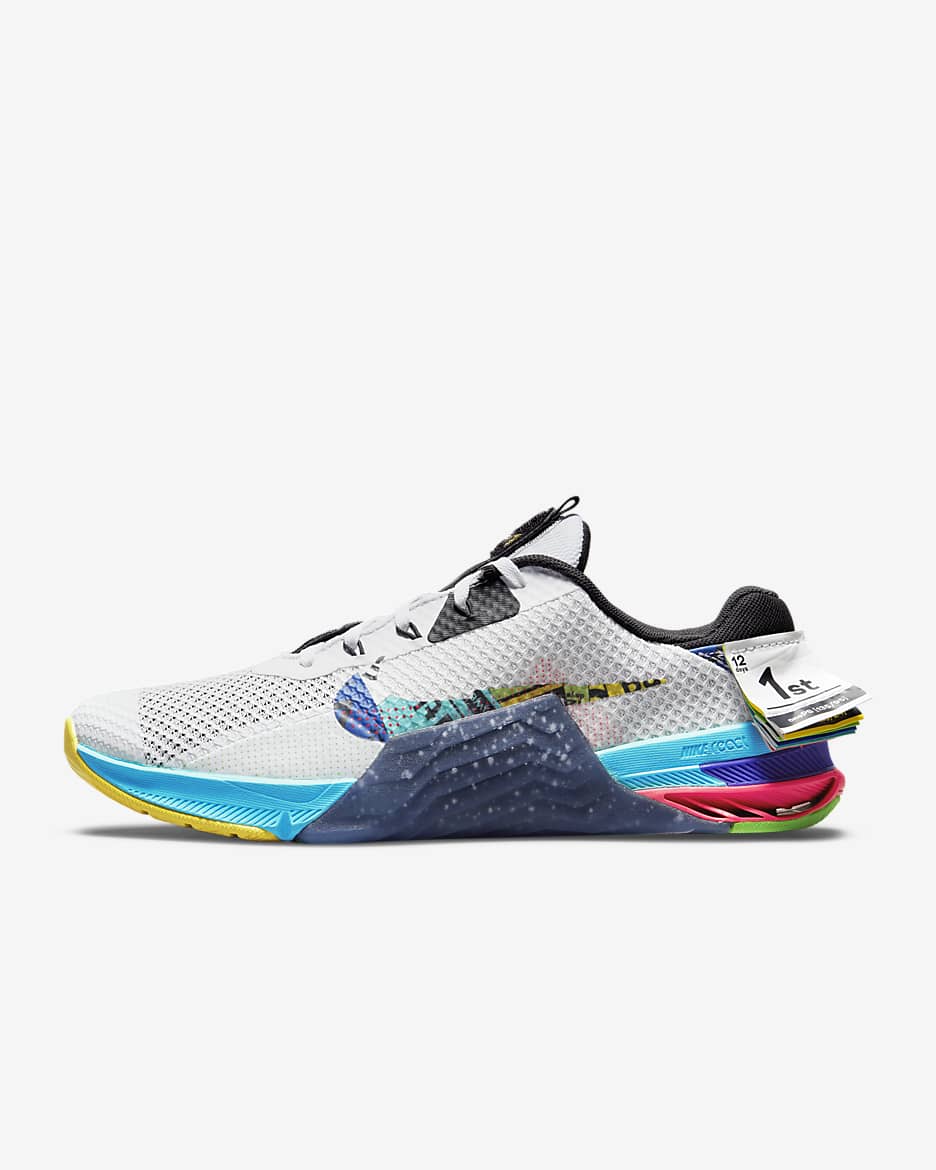 Calzado de entrenamiento Nike Metcon 7 AMP - Blanco/Negro/Amarillo strike/Multicolor