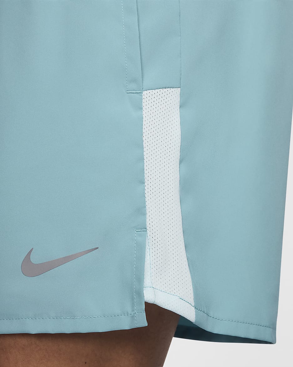 Nike Challenger Men's Dri-FIT 13cm (approx.) Brief-lined Running Shorts - Denim Turquoise/Glacier Blue/Black