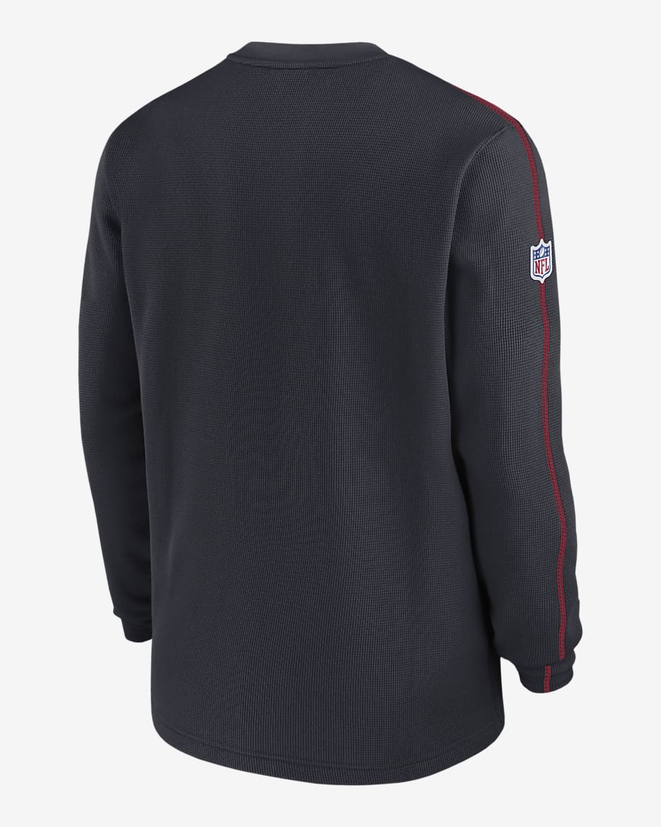 Houston Texans Sideline Coach Men’s Nike NFL Long-Sleeve Top - Blue