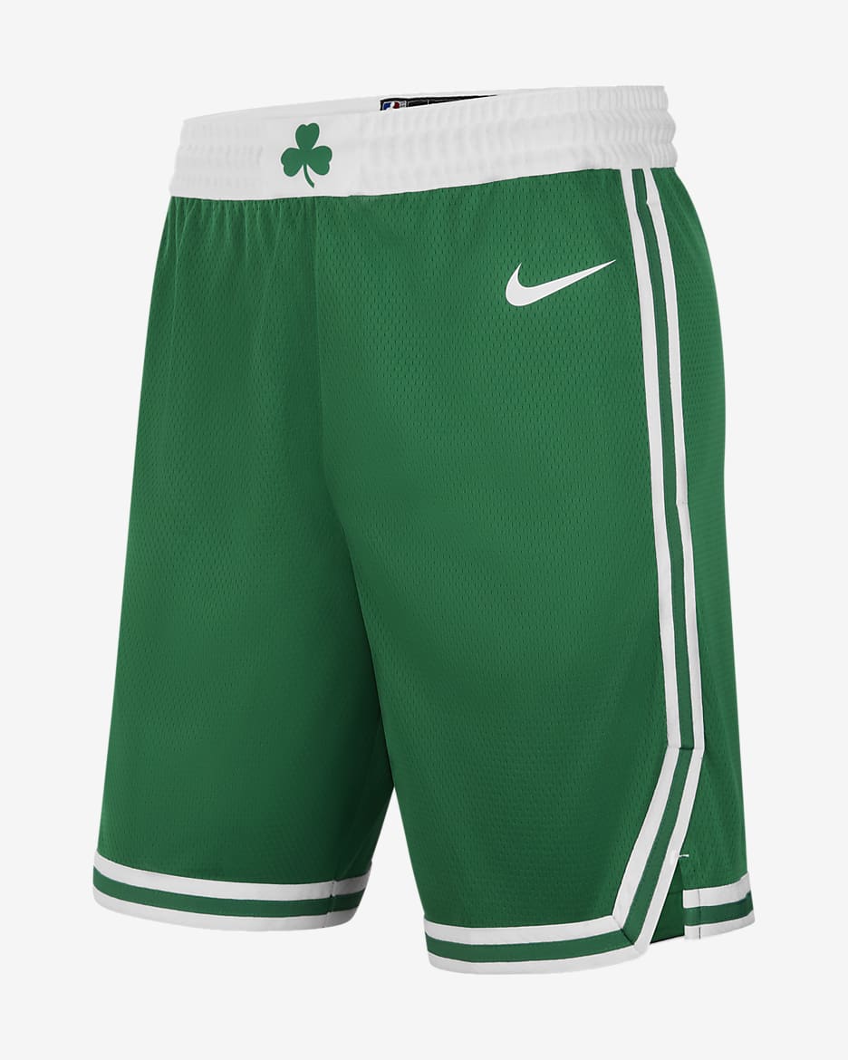 Shorts Nike NBA Swingman para hombre Boston Celtics Icon Edition - Trébol/Blanco/Blanco
