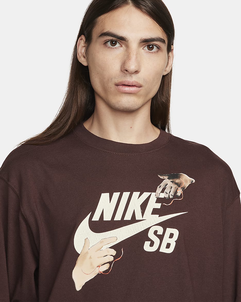 Nike SB Long-Sleeve Skate T-Shirt - Earth