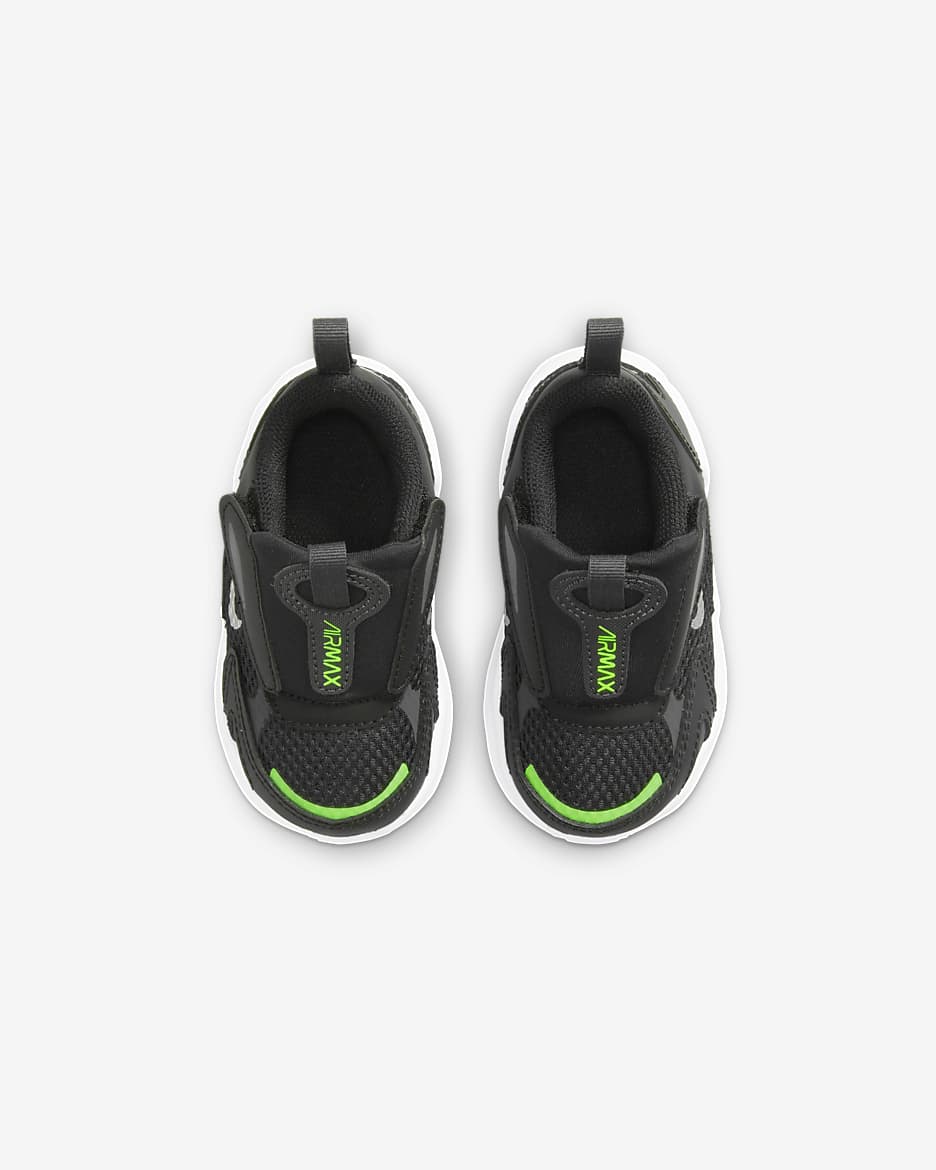 Nike Air Max Bolt Baby/Toddler Shoes - Black/Dark Smoke Grey/Green Strike/Chrome