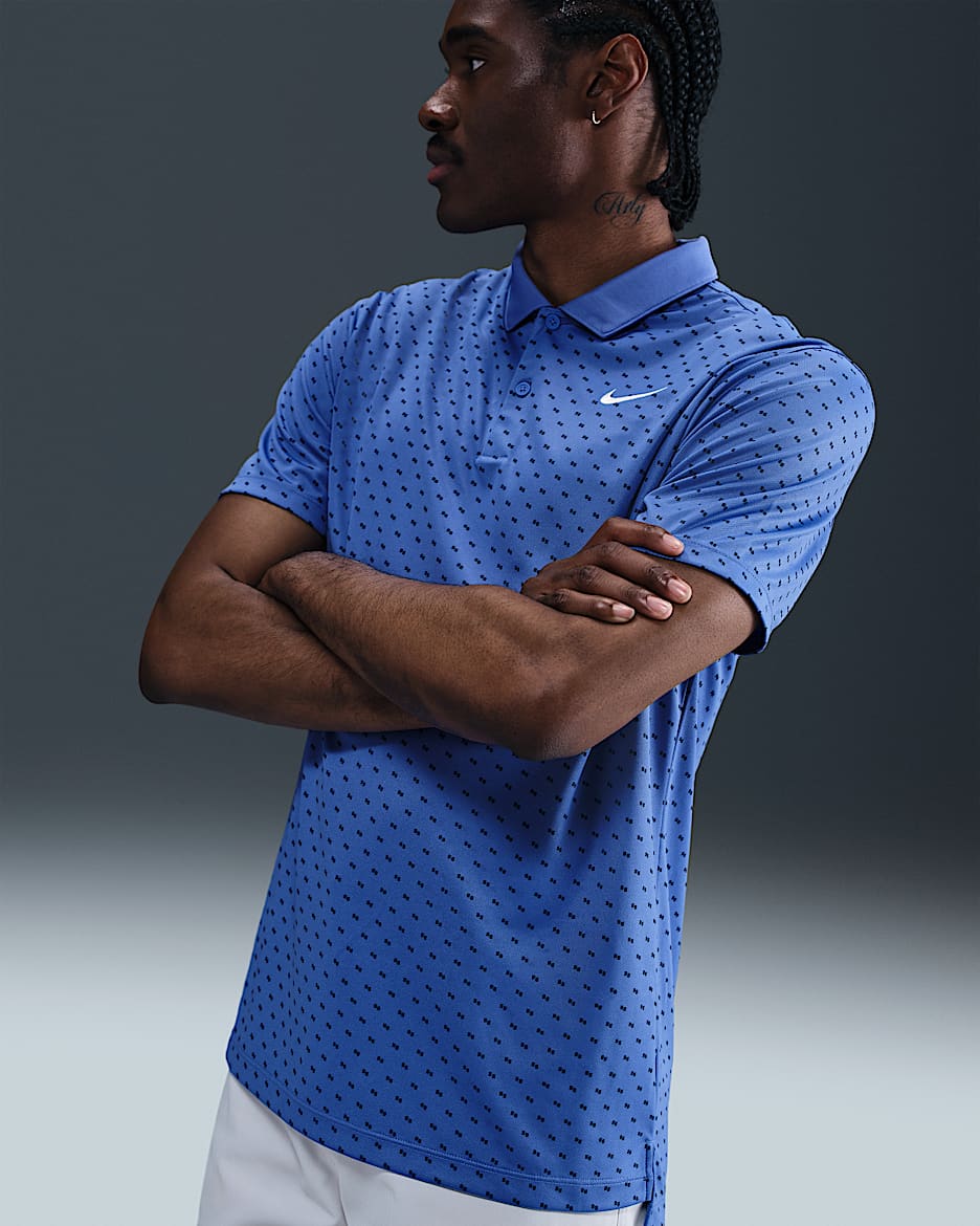 Nike Victory+ Men's Dri-FIT Golf Polo - Comet Blue/White