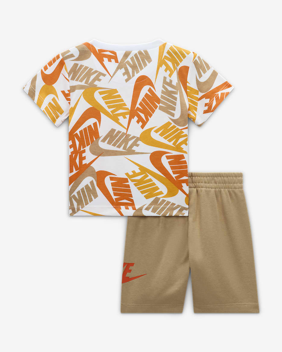 Nike Futura Toss Baby (12-24M) Shorts Set - Hemp