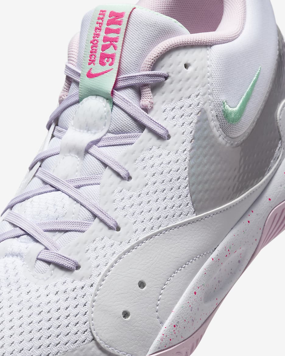 Tenis de vóleibol Nike Hyperquick SE - Blanco/Bruma violeta/Espuma menta/Espuma rosa