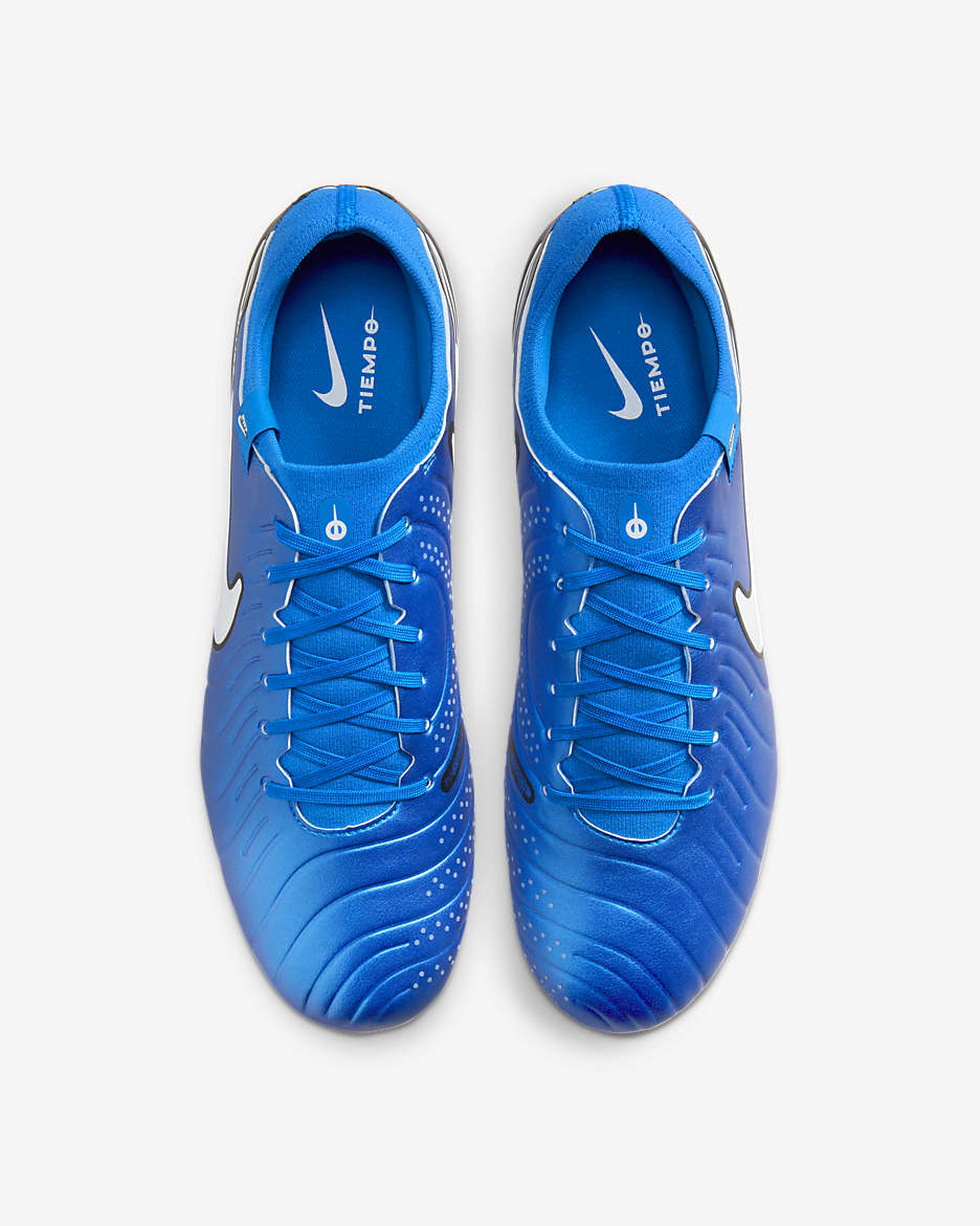 รองเท้าฟุตบอลไม่หุ้มข้อสำหรับสนามในร่ม/คอร์ท Nike Tiempo Legend 10 Club - Soar/ขาว