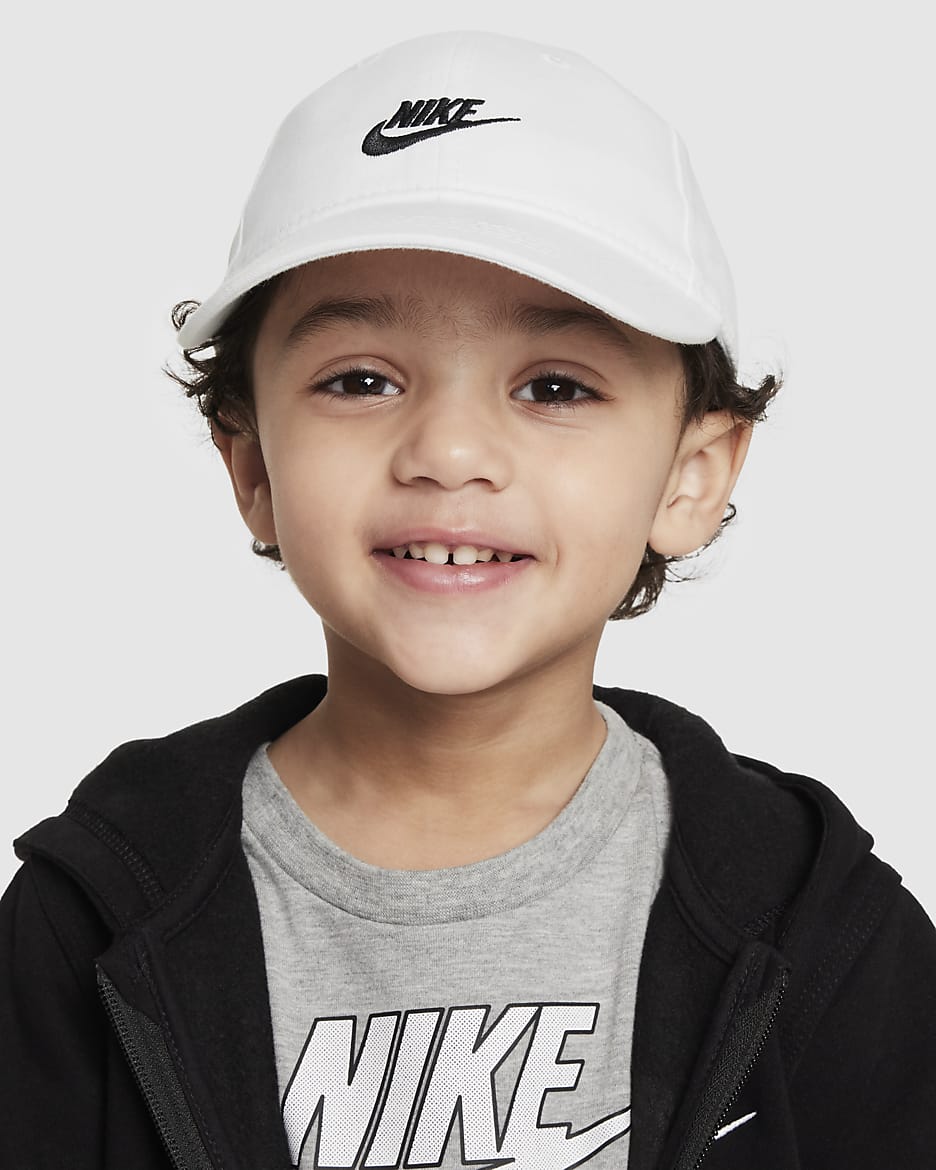Nike Futura Curved Brim Cap Toddler Hat - White