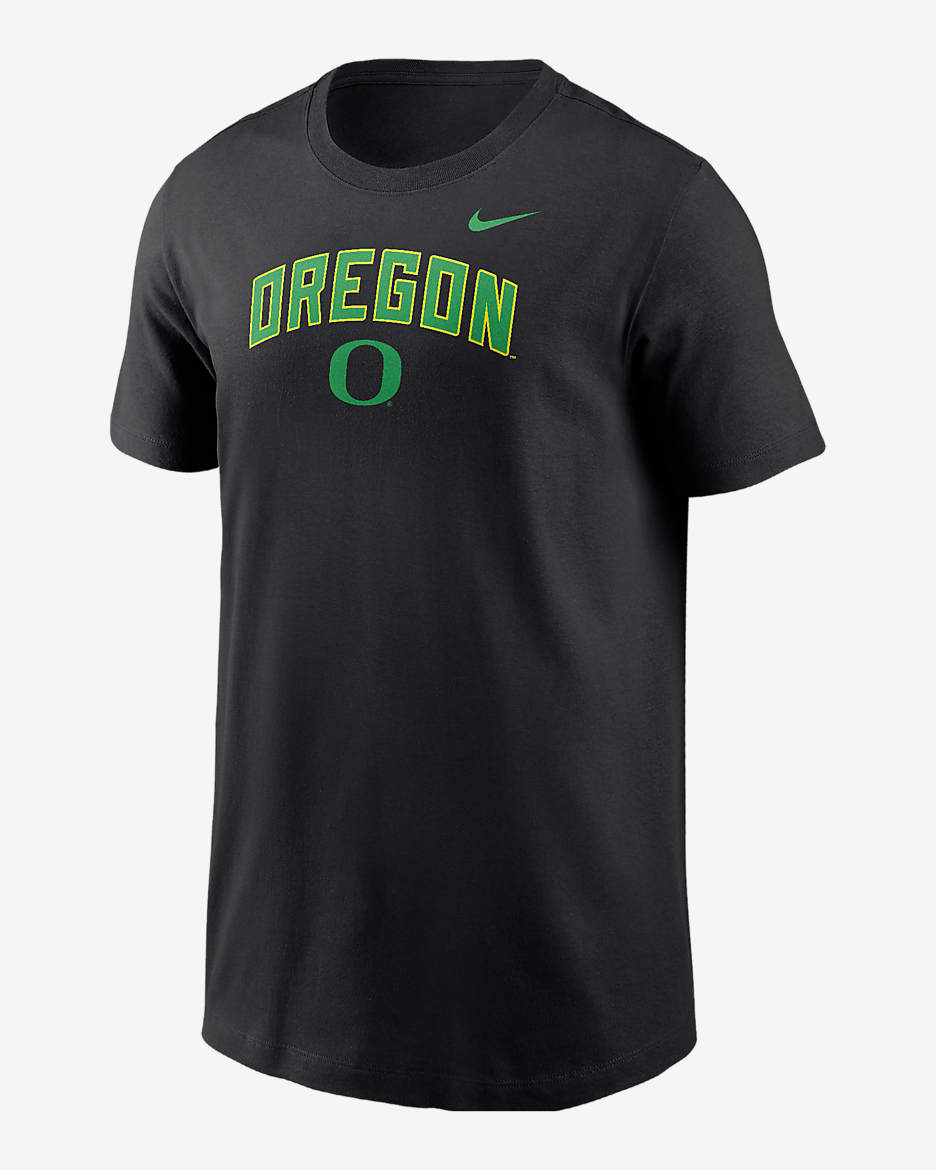 Playera universitaria Nike para niños talla grande Oregon - Negro