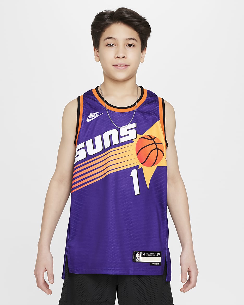 Dres Nike Dri-FIT NBA Swingman Devin Booker Phoenix Suns City pro větší děti - Field Purple