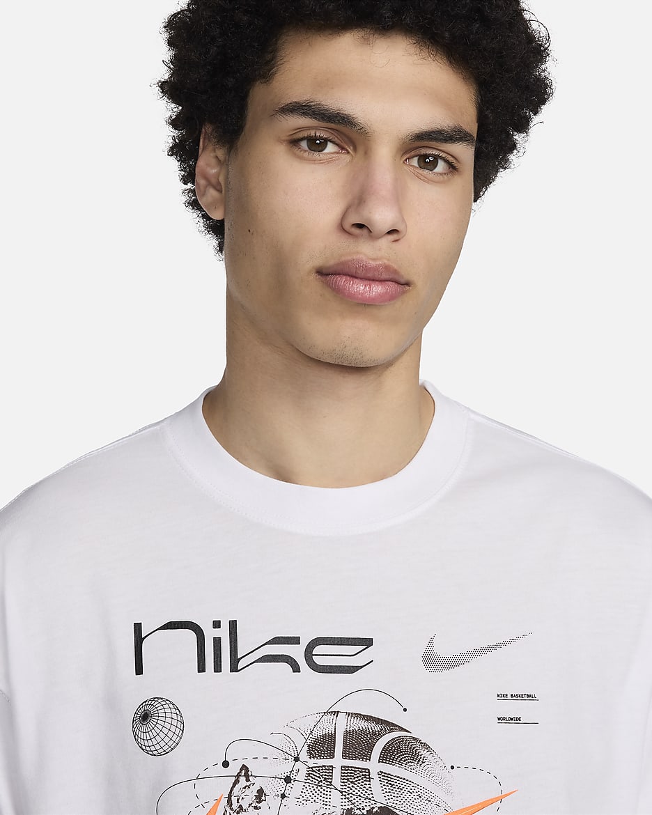 Basket-t-shirt Nike Max90 för män - Vit