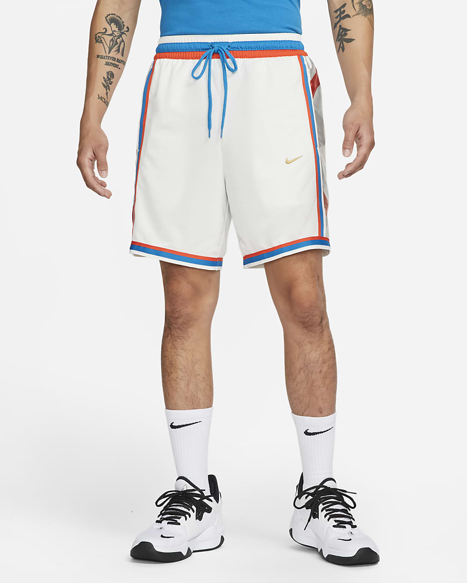 Nike Dri-FIT DNA+ Men's Basketball Shorts - Sail/Sail/Flat Gold