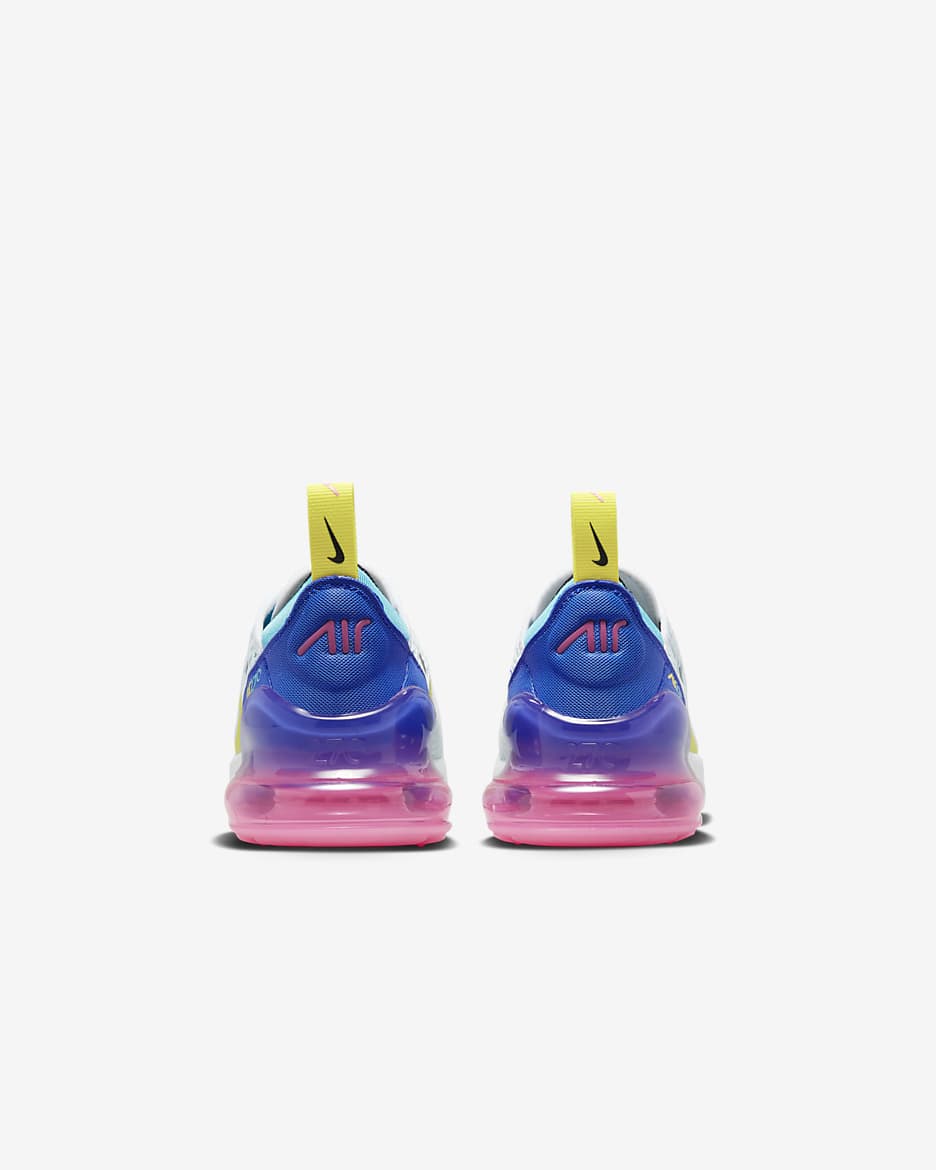 Nike Air Max 270 Little Kids' Shoes - White/Hyper Royal/Pink Spell/Black