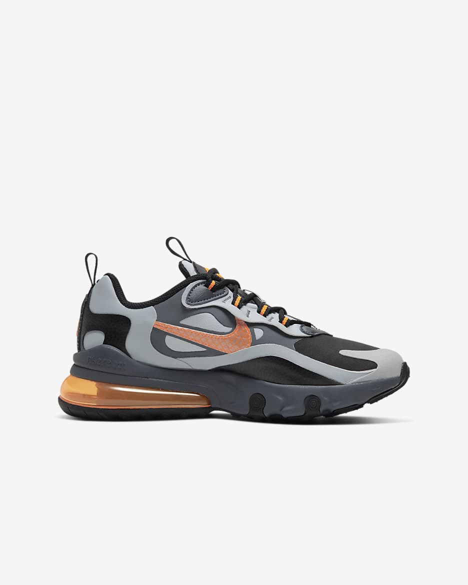 Nike Air Max 270 React Winter Older Kids' Shoe - Black/Wolf Grey/Dark Grey/Total Orange