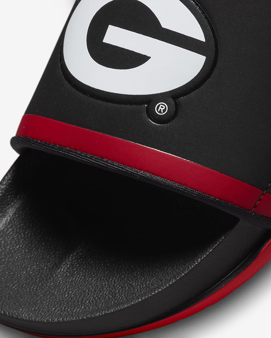 Nike Offcourt (Georgia) Slide - Black/University Red/White