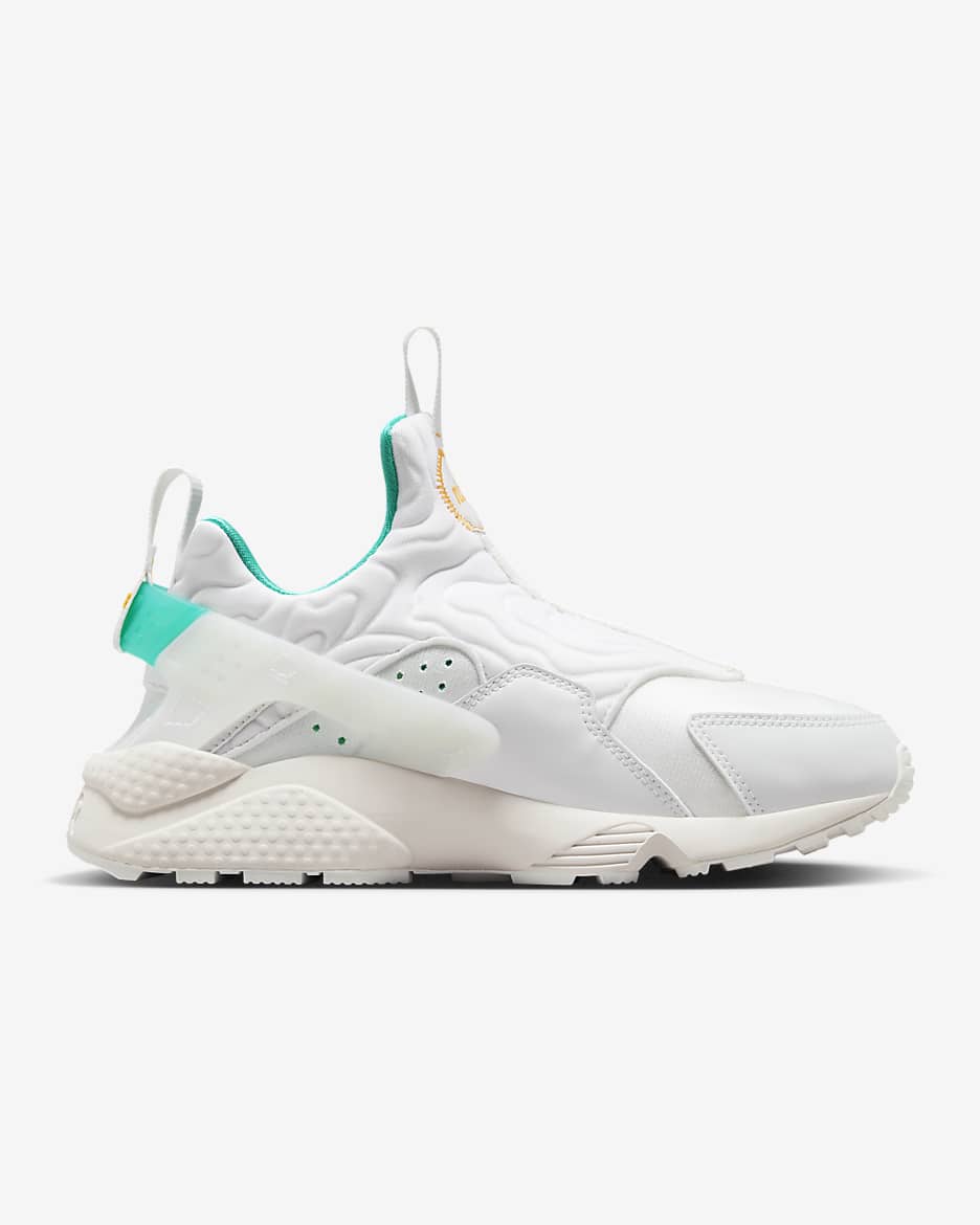 Nike Air Huarache x Serena Williams Design Crew Shoes - White/Sundial/Clear Jade