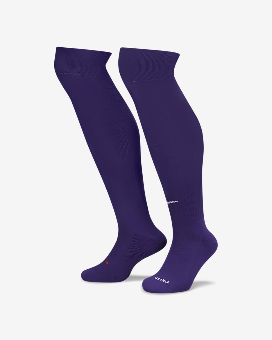 Nike Classic 2 Cushioned Over-the-Calf Socks - Court Purple/White