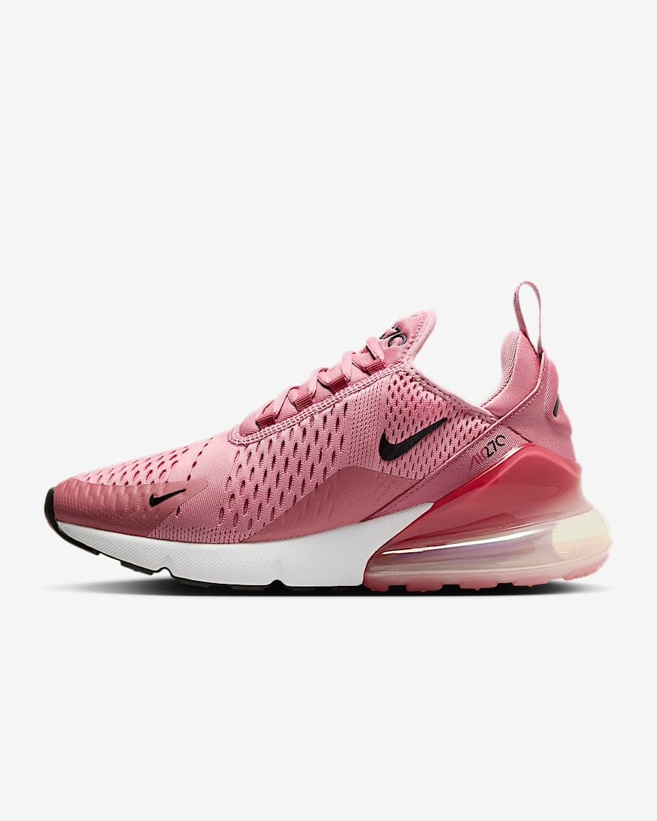 Tenis para mujer Nike Air Max 270 - Rosa elemental/Baya del desierto/Blanco/Negro