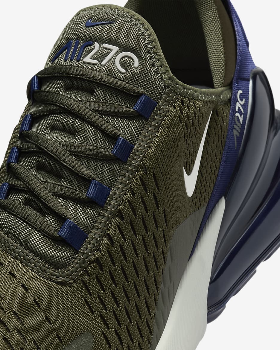 Tenis para hombre Nike Air Max 270 - Caqui militar/Obsidiana/Hueso claro