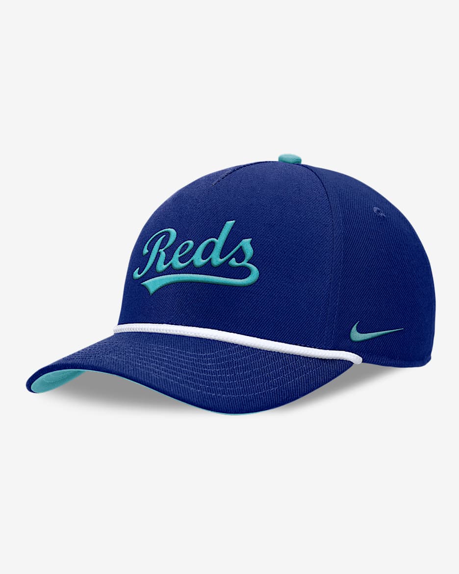 Gorra Nike de la MLB ajustable para hombre Cincinnati Reds Rise - Royal