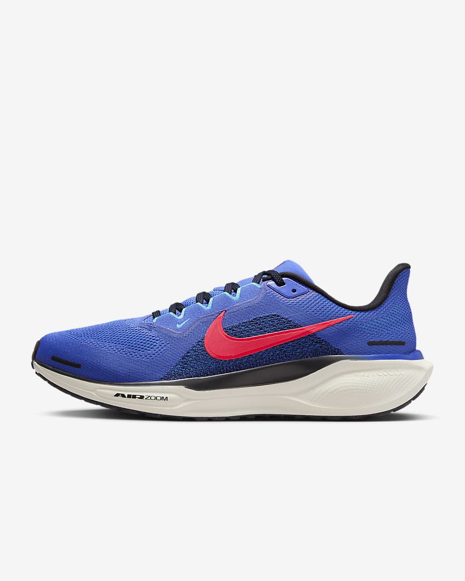 Nike Pegasus 41 løpesko for vei til herre - Astronomy Blue/Svart/Baltic Blue/Hot Punch