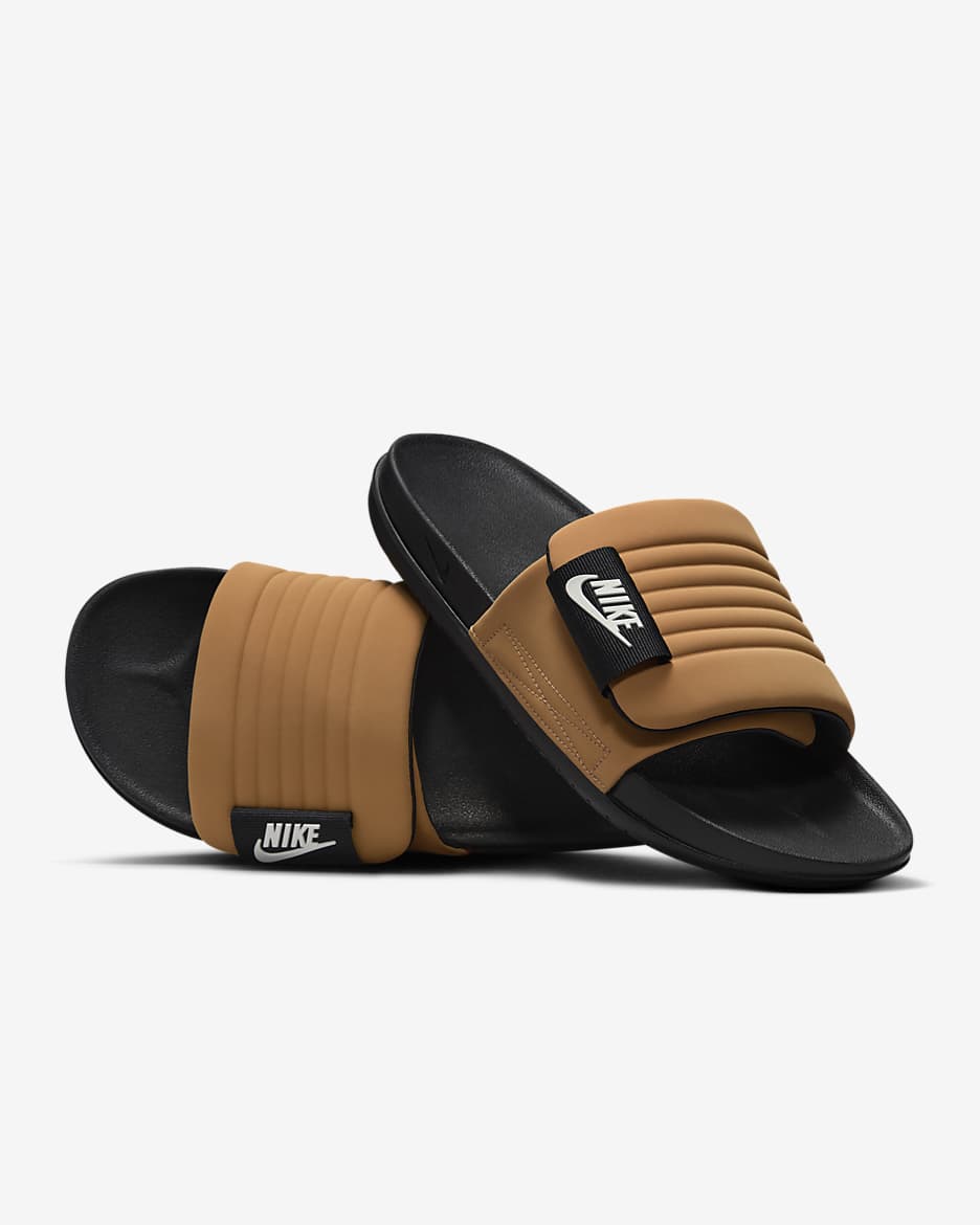 Nike Offcourt Adjust Men's Slides - Flax/Black/Sail