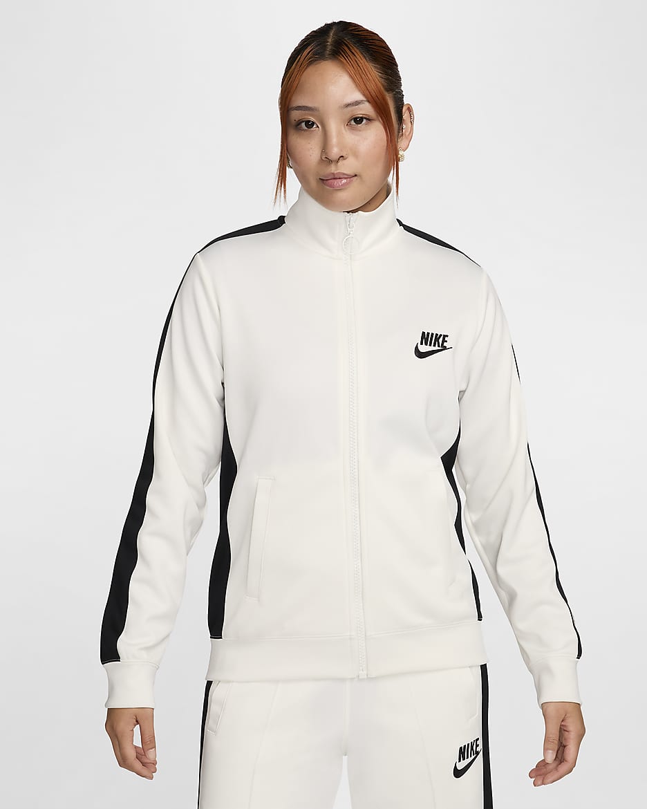 Nike Sportswear Women's Knit Jacket - Sail/Black/Black