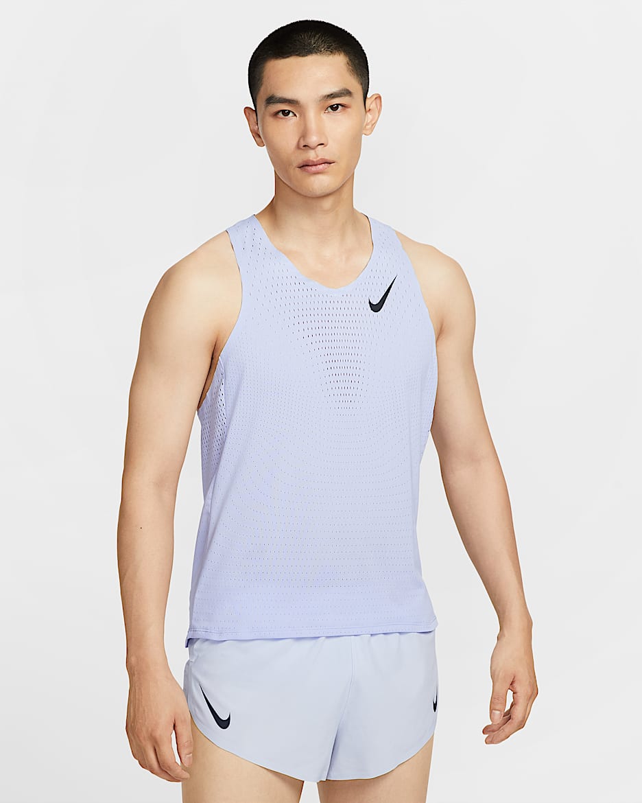 Nike AeroSwift Men's Dri-FIT ADV Running Singlet - Ghost/Black