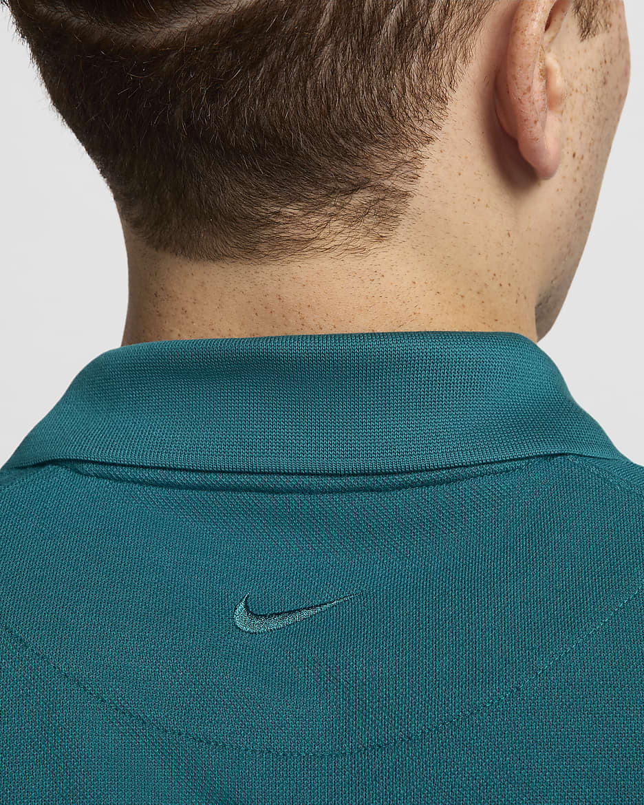 The Nike Polo Rafa Polo de ajuste entallado - Hombre - Geode Teal/Volt