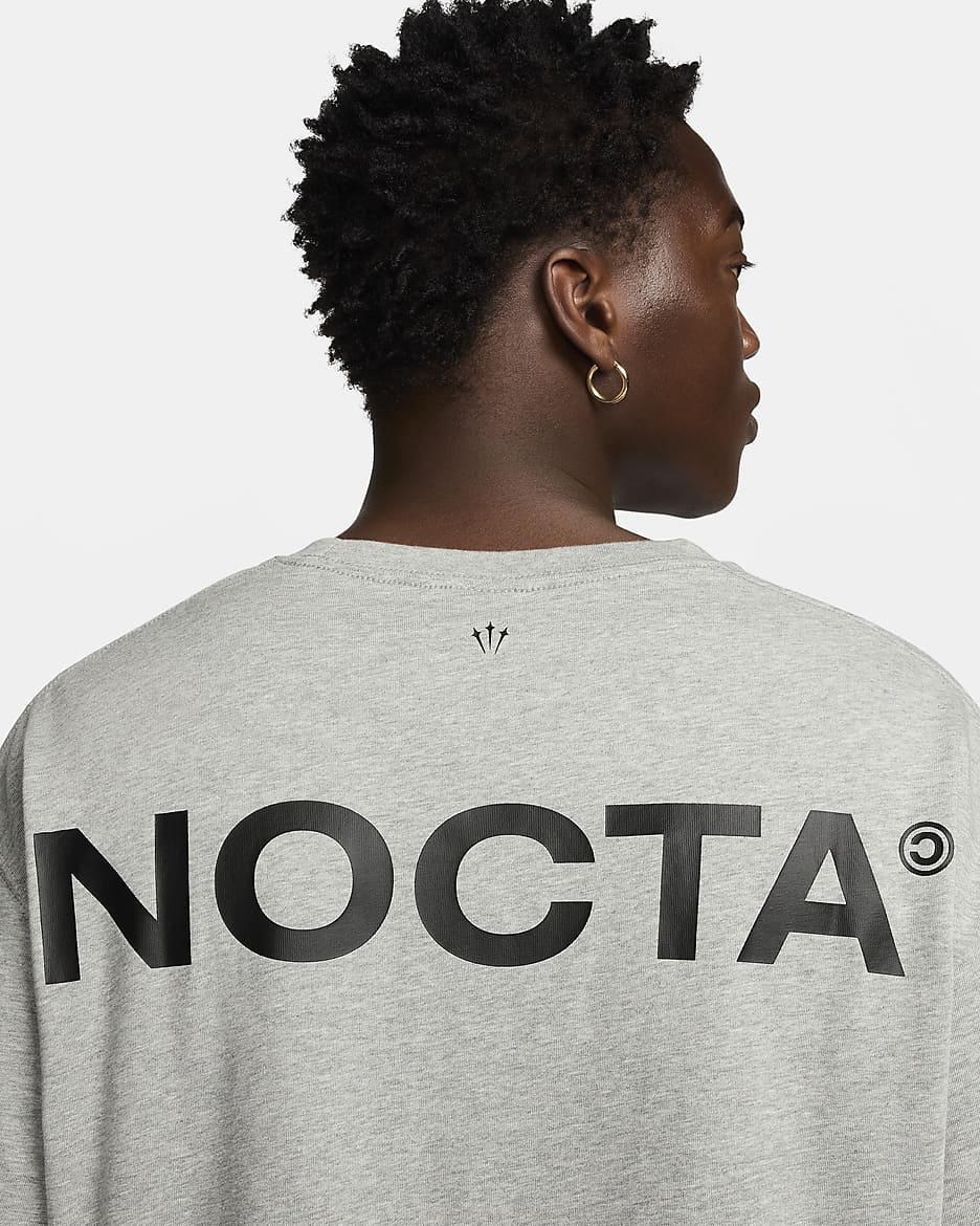 เสื้อยืด NOCTA Big Body CS NOCTA - Dark Grey Heather/Matte Silver/ดำ