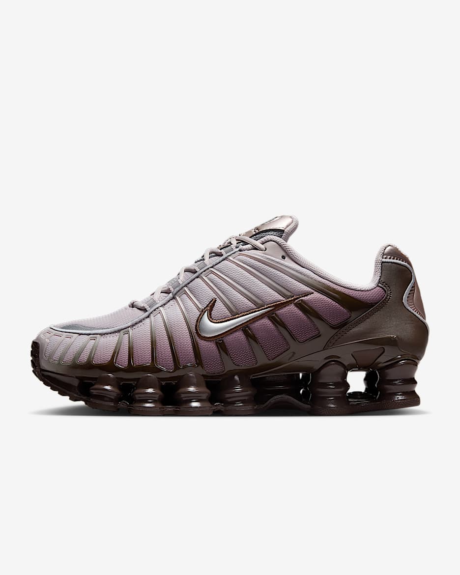 Nike Shox TL Women's Shoes - Baroque Brown/Platinum Violet/Metallic Silver